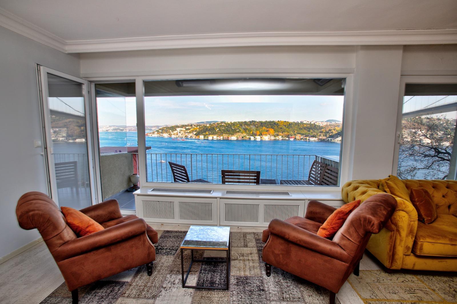 2 Luxury Apartments for the Price of 1 in Sarıyer Bebek Rumelihisarı – Bosphorus View